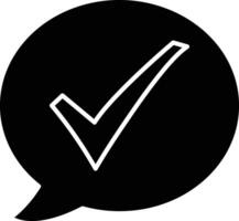 Check Mark Line Icon vector