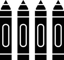 Crayons Line Icon vector