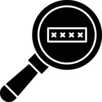 Keyword Search Line Icon vector