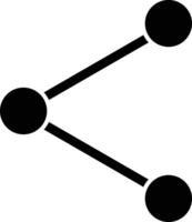 Share Option Glyph Icon Design vector