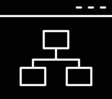 Network Glyph Icon Design vector
