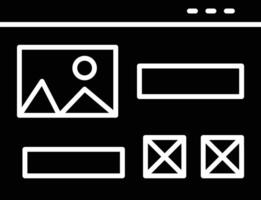 Mockup Design Glyph Icon Design vector