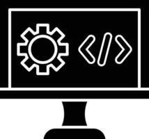 Web Development Glyph Icon Design vector