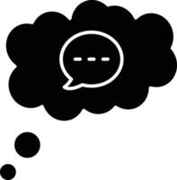 Thinking Line Icon vector