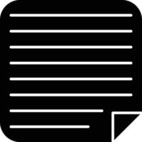 Sticky Note Line Icon vector