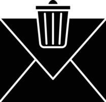 Delete Message Line Icon vector