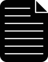 Document Line Icon vector