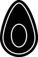 Avocado Glyph Icon Design vector