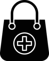 Bag Glyph Icon Design vector