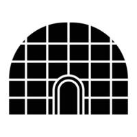 Igloo Line Icon vector