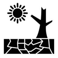 Drought Line Icon vector
