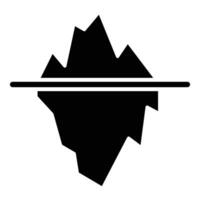 Iceberg Line Icon vector