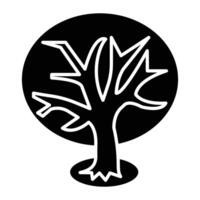 Tree Line Icon vector
