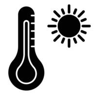 High Temperature Line Icon vector