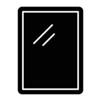 Mirror Glyph Icon Design vector