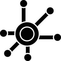 Network Glyph Icon Design vector