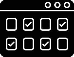 Multiple Choice Line Icon vector
