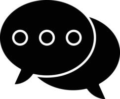Speech Bubble Line Icon vector