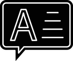 Answer Line Icon vector