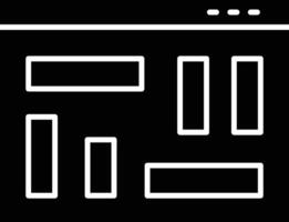 Layout Glyph Icon Design vector
