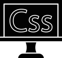 Css Glyph Icon Design vector