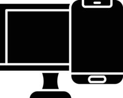 Responsive Design Glyph Icon Design vector