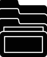 Archive Glyph Icon Design vector