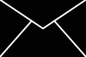 Email Glyph Icon Design vector