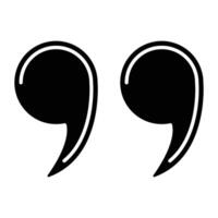 Quotation Line Icon vector