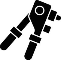 Riveter Glyph Icon Design vector