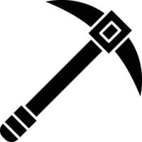 Pickaxe Glyph Icon Design vector
