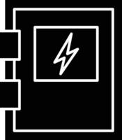 Fuse Box Glyph Icon Design vector
