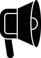 Speaker Glyph Icon Design vector