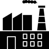 Factory Glyph Icon Design vector