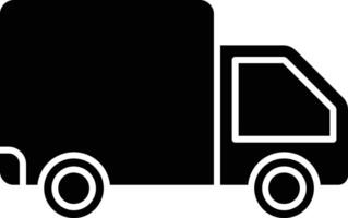 Van Glyph Icon Design vector