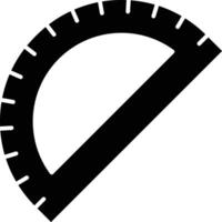 Protractor Line Icon vector