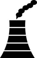 Smokestack Glyph Icon Design vector