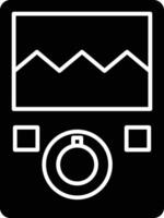 Analyzer Glyph Icon Design vector