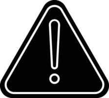 Danger Glyph Icon Design vector