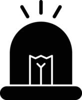 Siren Glyph Icon Design vector