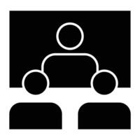 Training Glyph Icon Design vector