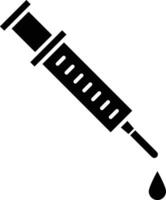 Syringe Glyph Icon Design vector