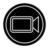 Call Glyph Icon Design vector
