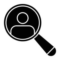Human Resources Glyph Icon Design vector