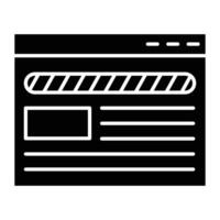 Web Browser Glyph Icon Design vector