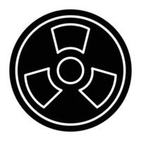 Toxic Glyph Icon Design vector