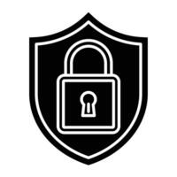 Cyber Security Glyph Icon Design vector