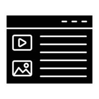 Commercial Glyph Icon Design vector