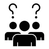 Opponent Glyph Icon Design vector