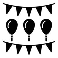 Decoration Glyph Icon Design vector